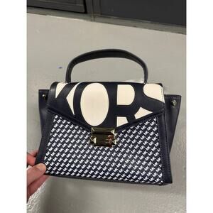 Michael Kors AdmiralOptic Leather Whitney Top Handle Bag